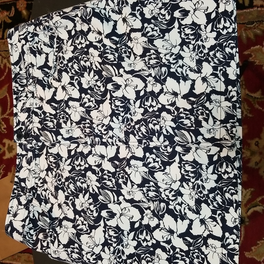 Chaps Floral Mini Skirt